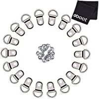 D Ring Picture Frame Hanging Hangers Single Hole with Screws 100 Pcs
